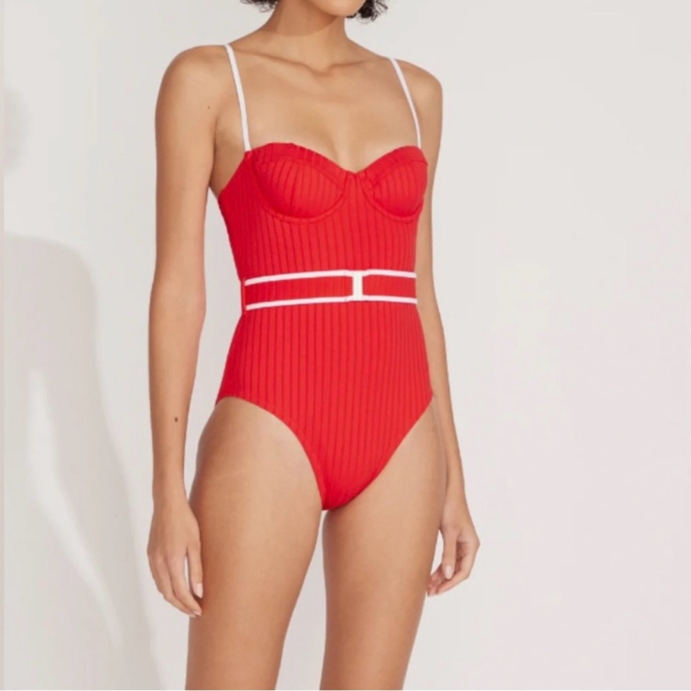 Red One-Piece Swimsuit